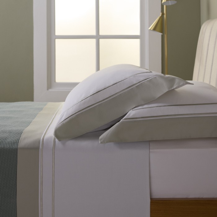 JG LENÇOL QUEEN SAVILE BRANCO/VERDE MOUSSE