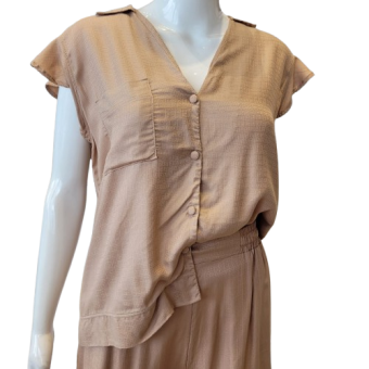 PIJAMA CURTO SPLENDORE BEGE