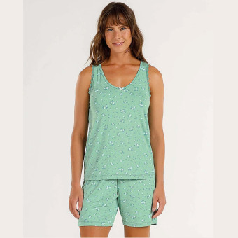 SHORT DOLL REGATA FLORAL LIBERTY VERDE