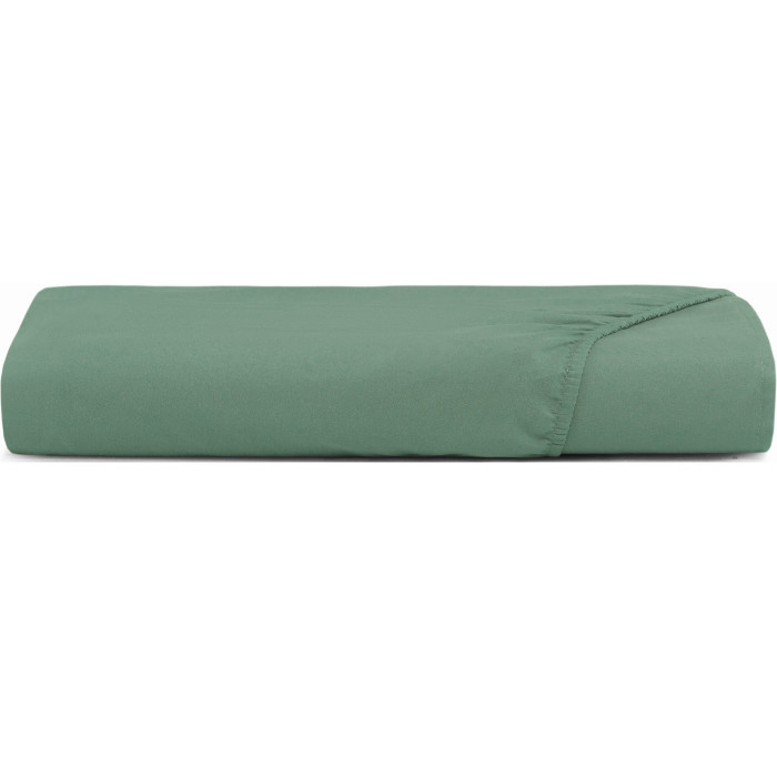 LENÇOL SOLTEIRO TOQUE ACETINADO VERDE GRANITO