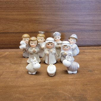 MINI PRESÉPIO 7,5CM RESINA