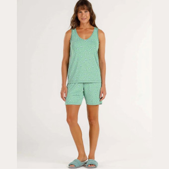 SHORT DOLL REGATA FLORAL LIBERTY VERDE