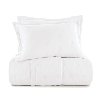 COLCHA SOLTEIRO TOQUE ACETINADO DIAMOND BRANCO