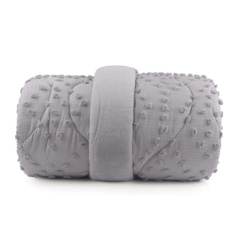 EDREDOM QUEEN BLEND SENSE DOTS GREY