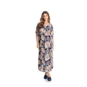 KAFTAN LONGO OCEANO MARINHO