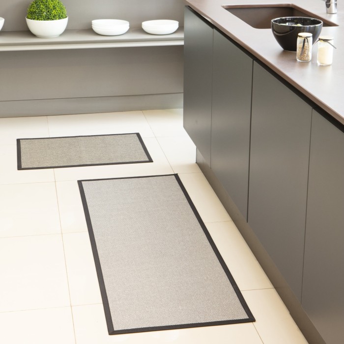 TAPETE 50X140 MULTI CINZA