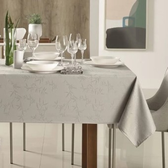 TOALHA MESA 220X220 VERISSIMO CINZA