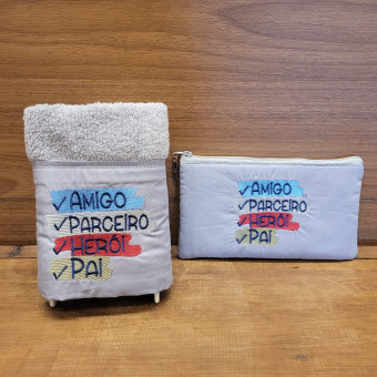 KIT LAVABO E NECESSAIRE DIA DOS PAIS