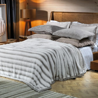 COBERTOR KING 260X240 OCEAN CINZA NUVEM