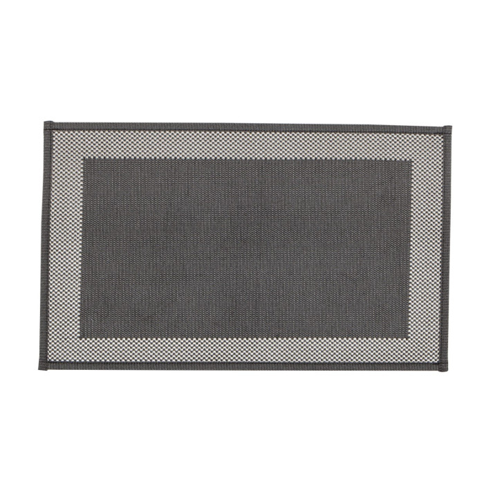 TAPETE 50X70 MULTI SQUARE BLACK