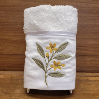 TOALHA LAVABO FLOR DE LARANJEIRA BRANCO