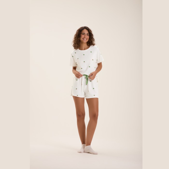 PIJAMA MANGA CURTA ÁGUA DE COCO VERDE