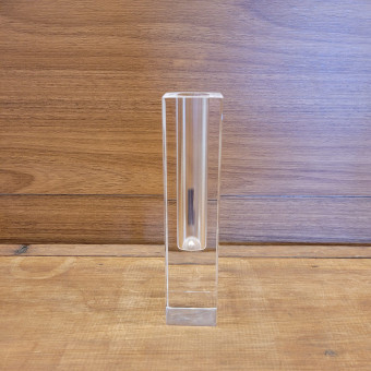VASO 18X3 SOLITÁRIO ACRÍLICO RETANGULAR
