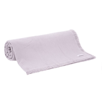 COLCHA SOLTEIRO 160X220 COTONE C/FRANJA ROSE