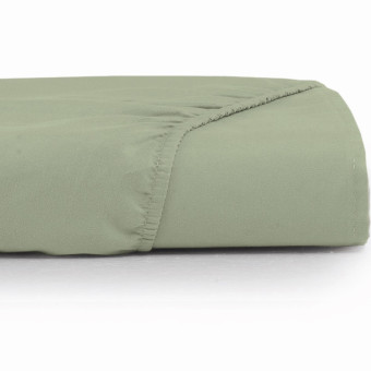 LENÇOL SOLTEIRO MALHA FIO PENTEADO VERDE BOND