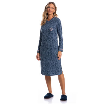 CAMISAO MANGA LONGA MIDI ISABEL MARINHO