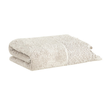 TOALHA ROSTO NORAH C/RENDA BEGE ANTIQUE