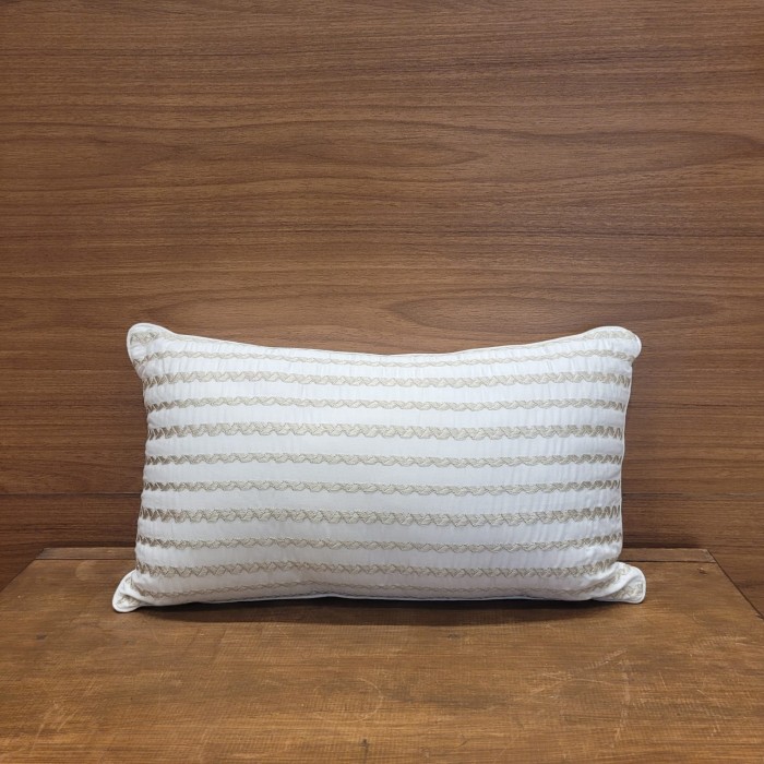 ALMOFADA 30X50 BUD LUXUS LIPARI BRANCO/BEGE