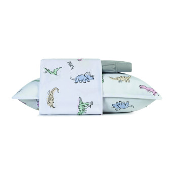 JG LENÇOL SOLTEIRO MUNDO KIDS MALHA RUGIDINO