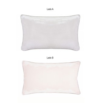 ALMOFADA 30X50 VELLURE PRATA