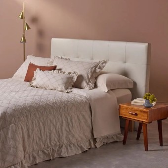 COLCHA QUEEN IVORY BEGE DUNA