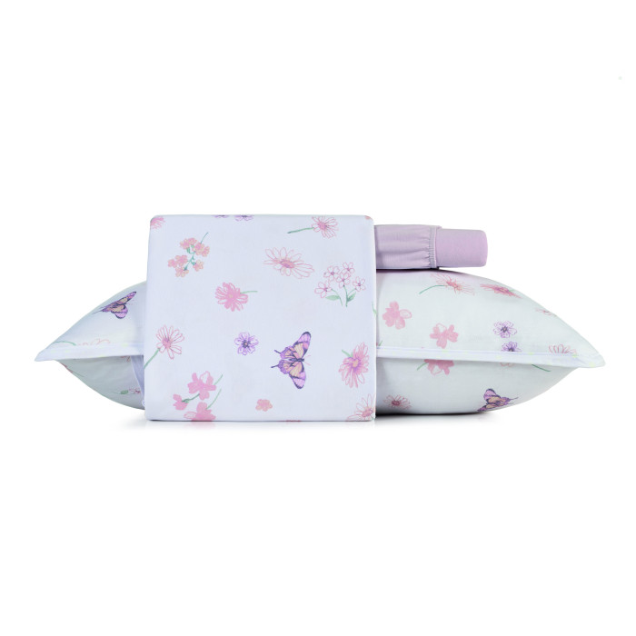 JG LENÇOL SOLTEIRO MUNDO KIDS MALHA JARDIM MÁGICO