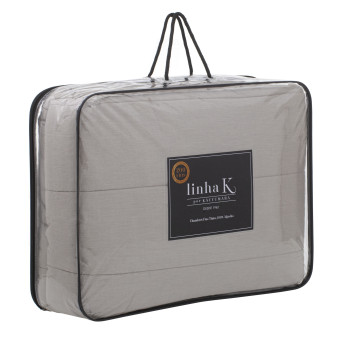 COLCHA SOLTEIRO CHAMBRET FIO TINTO SILVER