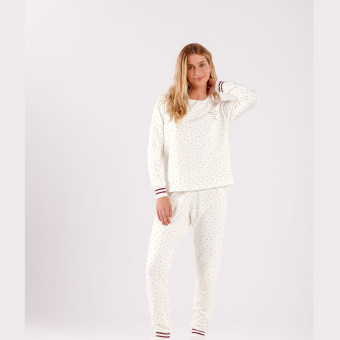 PIJAMA MOLETINHO POÁ E CORAÇÕES