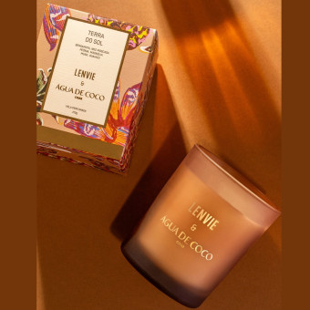 VELA PERFUMADA 210G TERRA DO SOL ÁGUA DE COCO