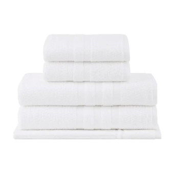 JG TOALHAS 5 PCS VANILLA EXTRA SOFT BRANCO