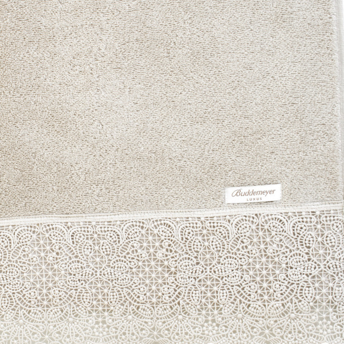 TOALHA LAVABO NORAH C/RENDA BEGE ANTIQUE
