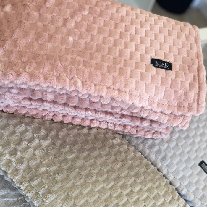 COBERTOR SOLTEIRO 150X220 BLANKET ZURICH ROSE