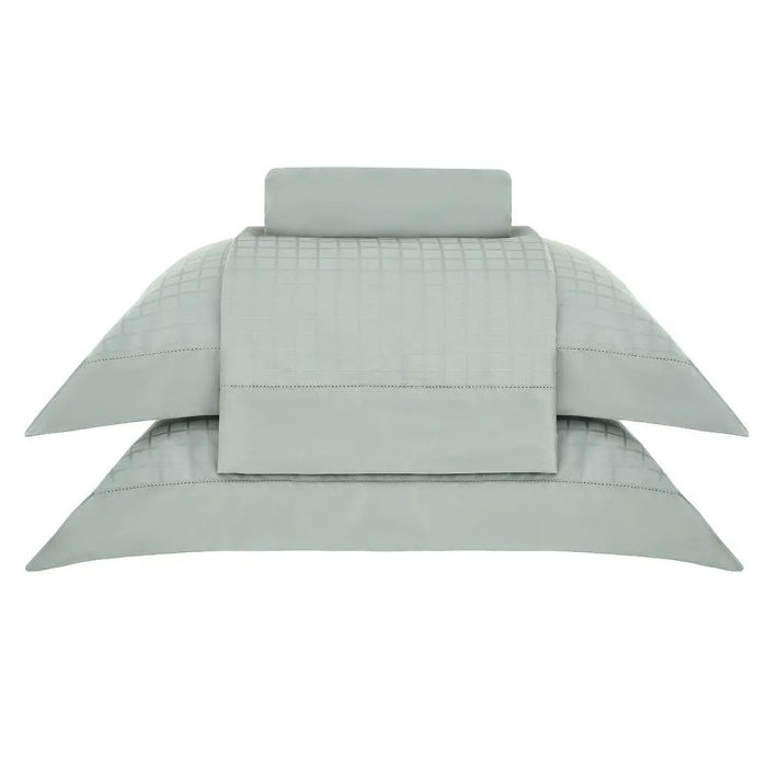 JG LENÇOL QUEEN DAMASK SQUARE VERDE