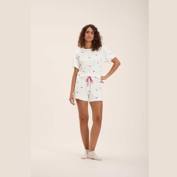 PIJAMA MANGA CURTA ÓCULOS DE SOL PINK