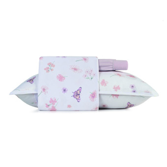 JG LENÇOL SOLTEIRO MUNDO KIDS MALHA JARDIM MÁGICO