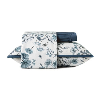 JG LENÇOL SOLTEIRO MALHA FIO PENTEADO PORCELANA