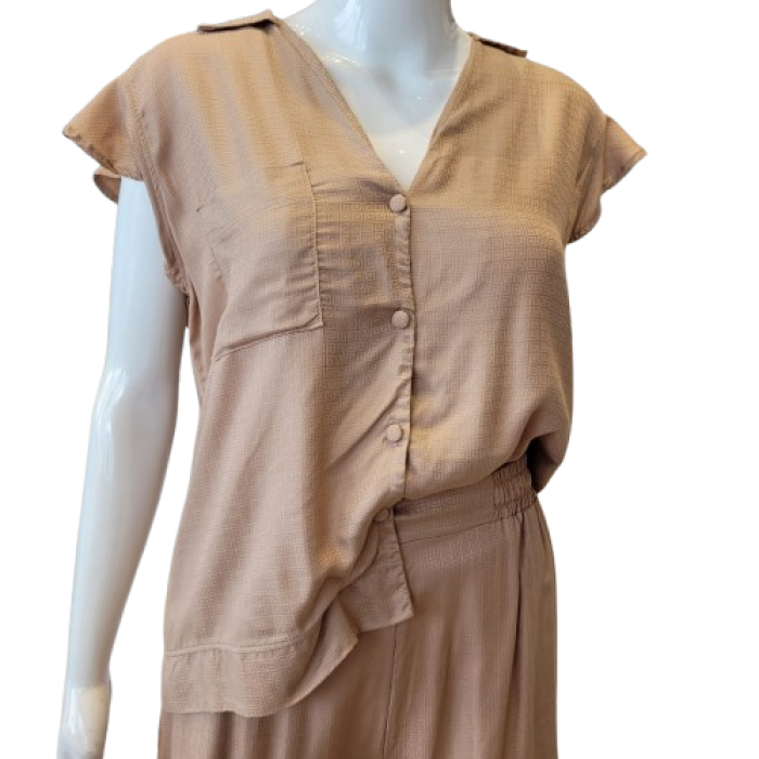 PIJAMA CURTO SPLENDORE BEGE