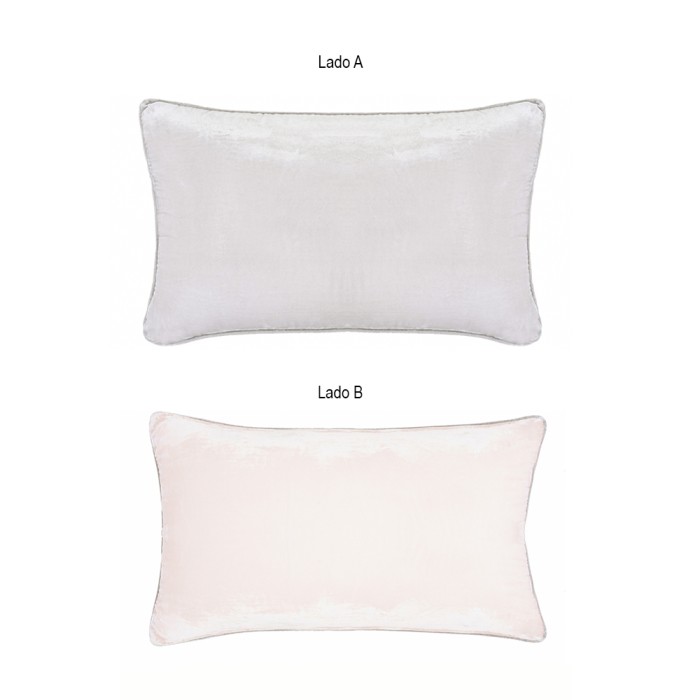 ALMOFADA 30X50 VELLURE PRATA
