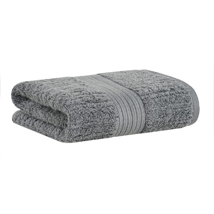 JG TOALHAS GIG FIO PENTEADO CANELADO CINZA