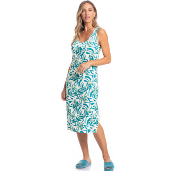 CAMISOLA MIDI REGATA INES VERDE ESCURO