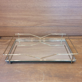 BANDEJA VIVI 15 X 25 CM GOLDEN