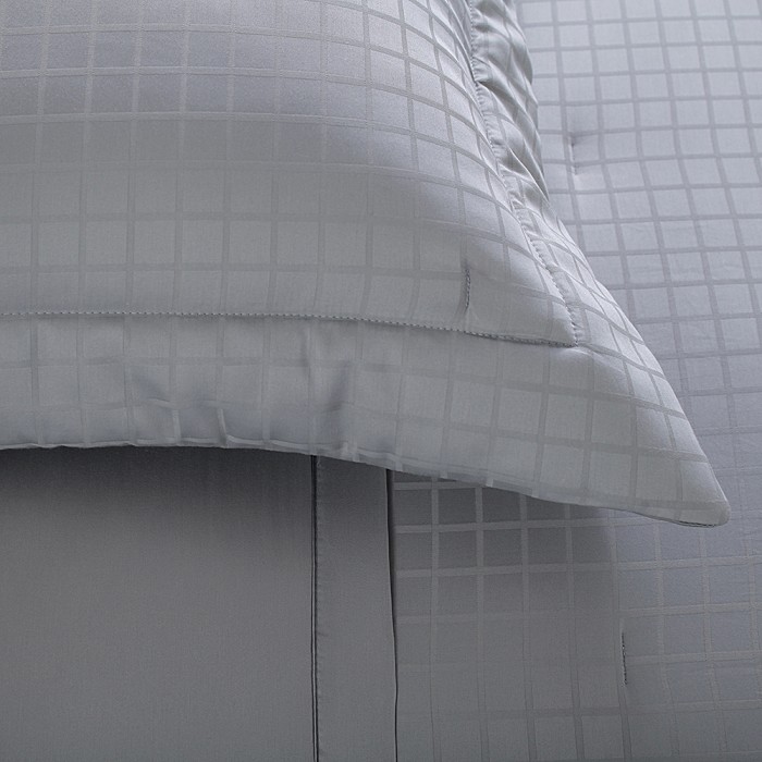 COLCHA KING DAMASK SQUARE VERDE