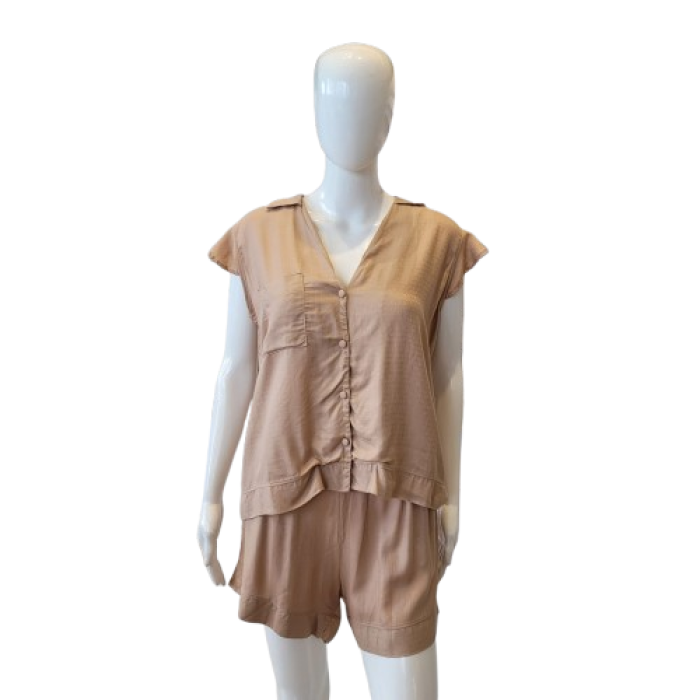 PIJAMA CURTO SPLENDORE BEGE