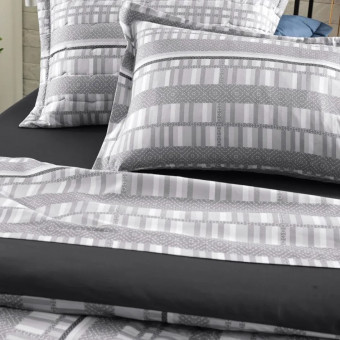 JG LENÇOL KING TOQUE ACETINADO TONAL GREY