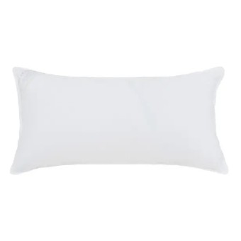 TRAVESSEIRO 50X90 PLUMA LUXUS BRANCO