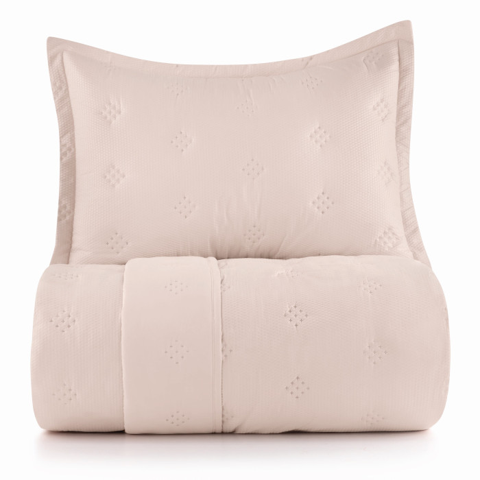 COLCHA SOLTEIRO TOQUE ACETINADO ANARRUGA ROSA LILI
