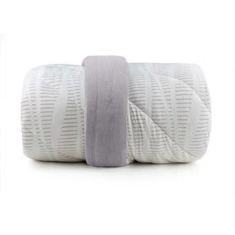 EDREDOM SOLTEIRO BLEND SENSE COLORS GREY