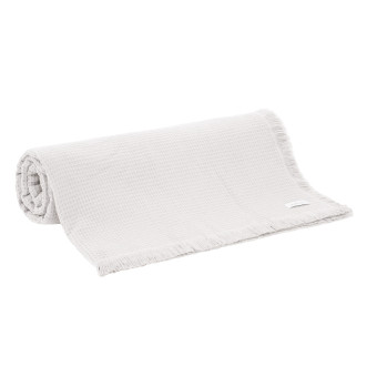 COLCHA CASAL 220X250 COTONE II C/FRANJA BEGE