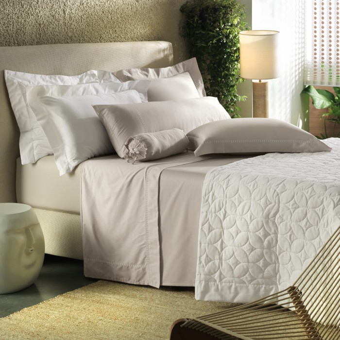 JG LENÇOL CASAL BORDADOS CETIM 300F CERCLÊ BRANCO