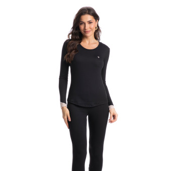 PIJAMA LONGO LEA SLIM PRETO